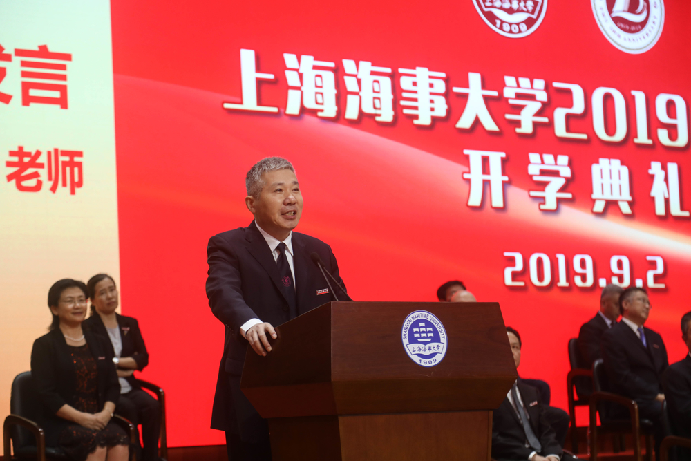 導師代表、商船學院章學來教授發言