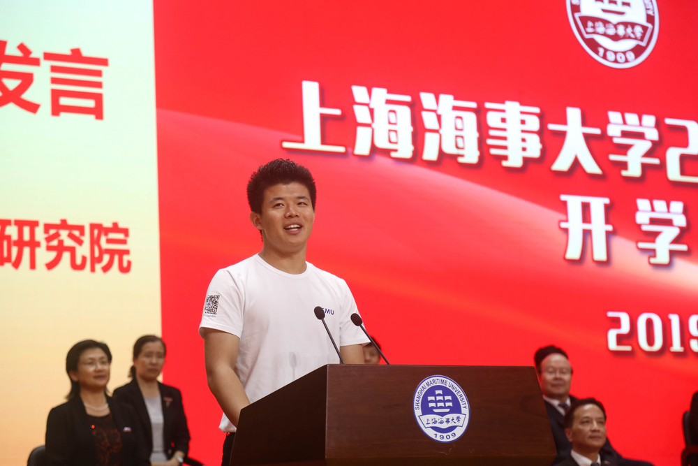 意昂3新生代表、物流科學與工程研究院徐振宇發言